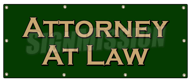 Attorney At Law Banner