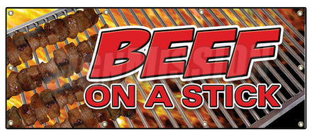 Beef On A Stick Banner