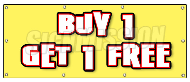 Buy 1 Get 1 Free Banner