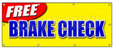 Free Brake Check Banner