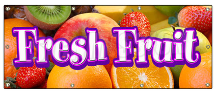 Fresh Fruit Banner