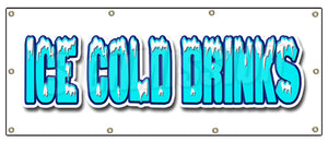 Ice Cold Drinks Banner