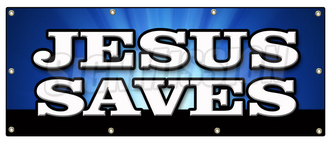 Jesus Saves Banner