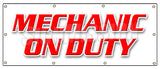 Mechanic On Duty Banner