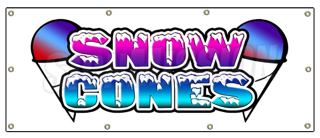Snow Cones Banner