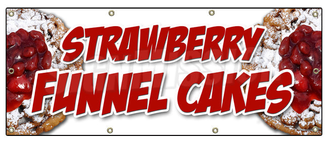 Strawberry Funnel Cakes Banner