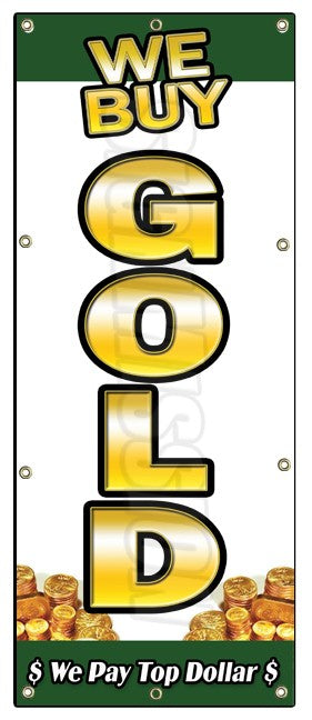 We Buy Gold 1 Vertical Banner