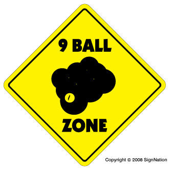 9 BALL Street Sign