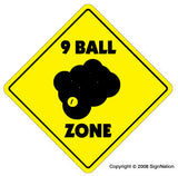 9 BALL Street Sign