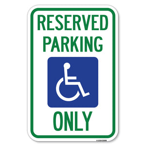 With NY Compliance Reserved Parking Only (With Access Icon)