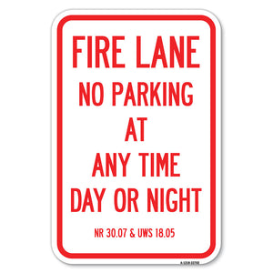 Wisconsin Fire Lane No Parking at Anytime Day or Night