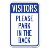 Visitors, Please Park in the Back