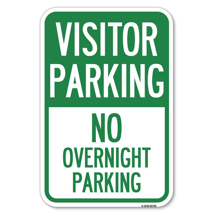 Visitor Parking Sign Visitor Parking No Overnight Parking
