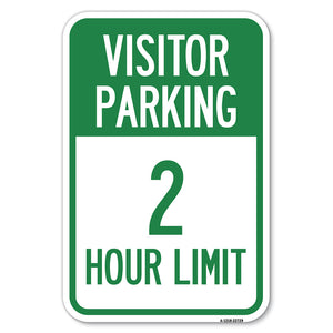 Visitor Parking Sign Visitor Parking 2 Hour Limit