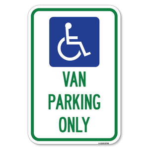 Van Parking Only (With Handicap Symbol)