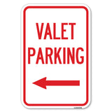 Valet Parking with Left Arrow
