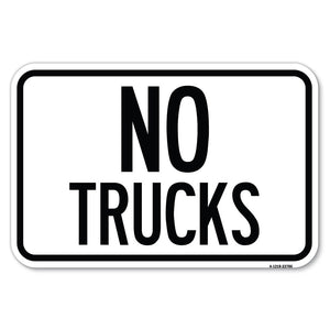 Truck Sign No Trucks