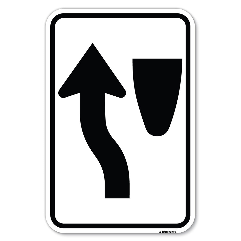 Traffic Sign Keep Left Symbol