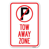 Tow Away Zone (No Parking Symbol)