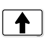 Straight Thru Sign - Straight Thru (Symbol) Sign