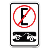 Spanish Parking Control Sign No Estacionar (No Parking) (With Symbol)