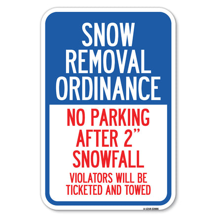 Snow Removal Ordinance - No Parking After 2 Snowfall