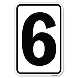 Sign with Number 6