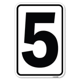 Sign with Number 5