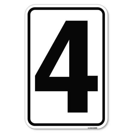 Sign with Number 4