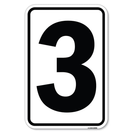 Sign with Number 3