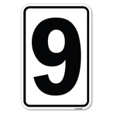 Sign with Number '9