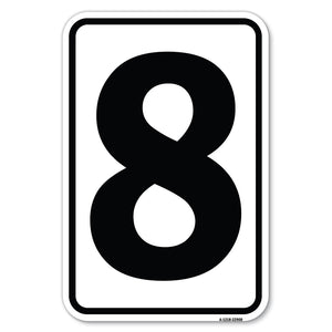 Sign with Number '8