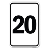 Sign with Number '20