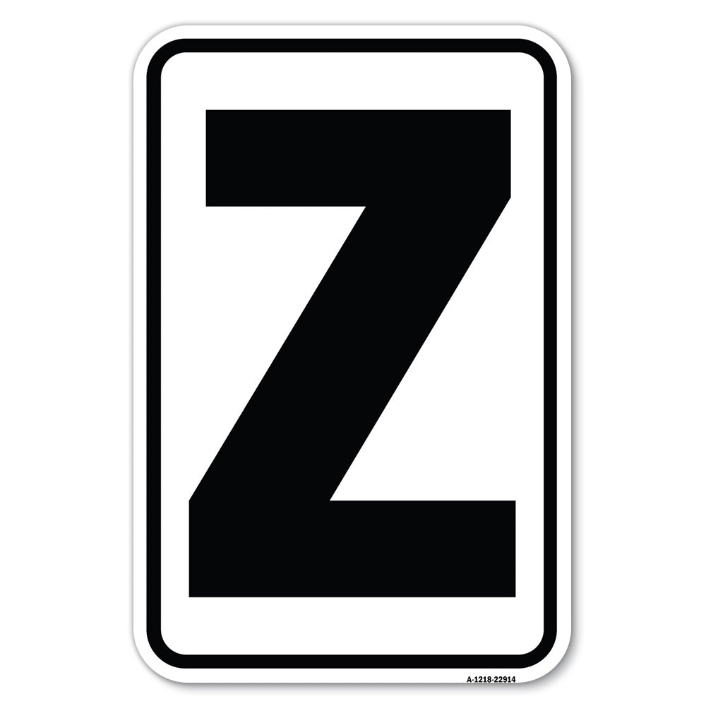 Sign with Letter Z