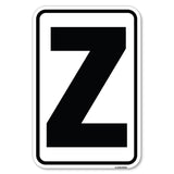 Sign with Letter Z