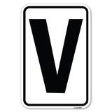Sign with Letter V