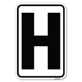 Sign with Letter H