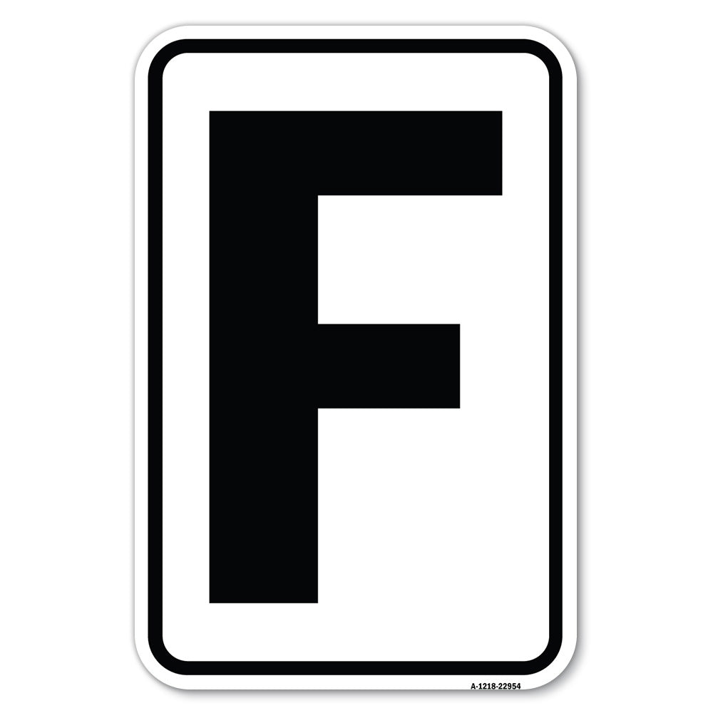 Sign with Letter F