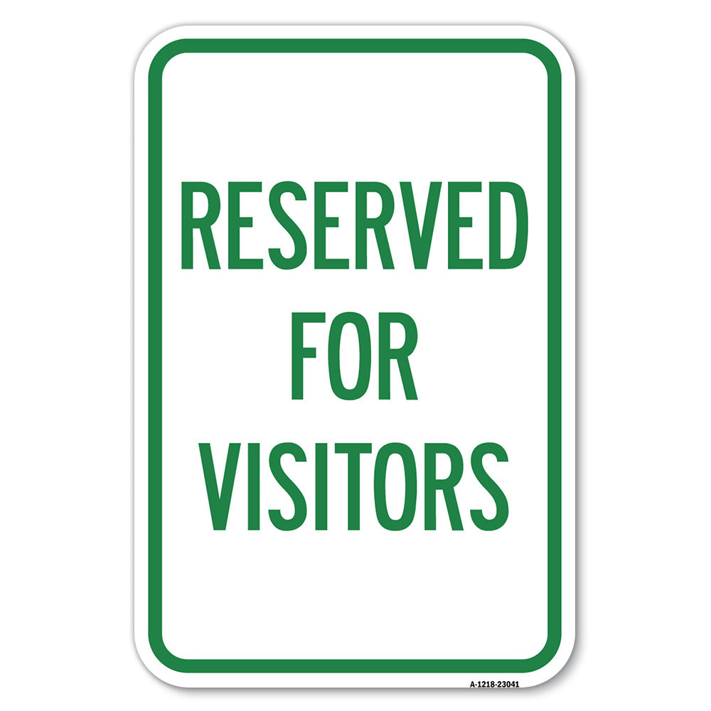 Reserved Parking Sign Reserved Parking for Visitors