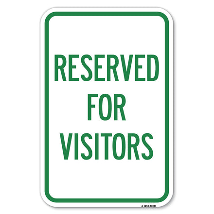 Reserved Parking Sign Reserved Parking for Visitors