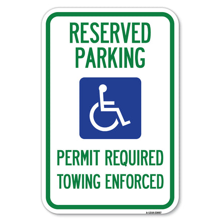 Reserved Parking Permit Required Towing Enforced (With Graphic)