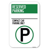 Reserved Parking - Compact Car Parking Only (With Parking Symbol)