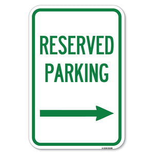 Reserved Parking (Right Arrow)