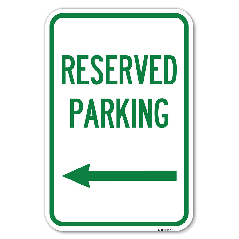 Reserved Parking (Left Arrow)
