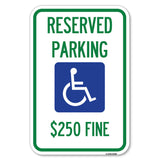 Reserved Parking $250 Fine (With Graphic)