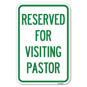 Reserved for Visiting Pastor