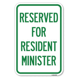 Reserved for Resident Minister