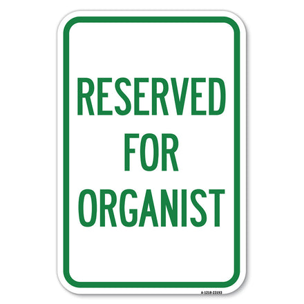 Reserved for Organist