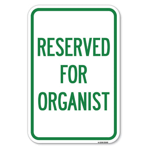 Reserved for Organist