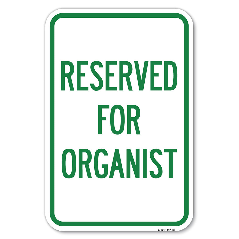 Reserved for Organist